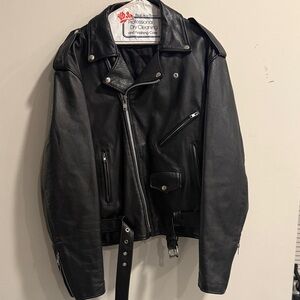 Unik Classic Black Leather Jacket